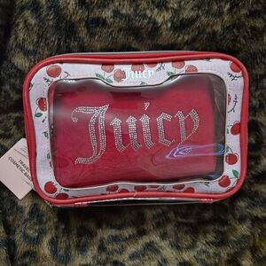 Juicy Couture Pink and Silver Cosmetic Set